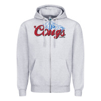 Heather Grey wsu cougs light blue Zipper Hoodie - linhVisuals