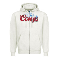 Oatmeal Heather wsu cougs light blue Zipper Hoodie - linhVisuals