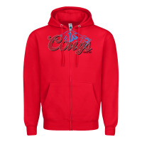 Red wsu cougs light blue Zipper Hoodie - linhVisuals