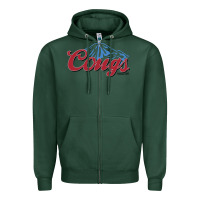 Sports Green wsu cougs light blue Zipper Hoodie - linhVisuals