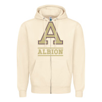 Sandshell albion college athleticpurple Zipper Hoodie - linhVisuals