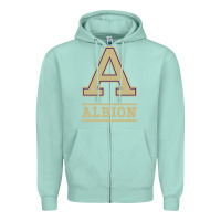 Seafoam albion college athleticpurple Zipper Hoodie - linhVisuals