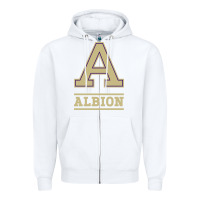 White albion college athleticpurple Zipper Hoodie - linhVisuals