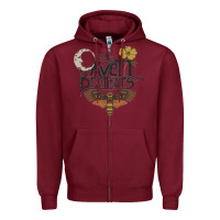 Burgundy the avett brothers Zipper Hoodie - linhVisuals