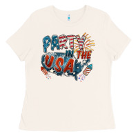 Bone Party in the USA Ladies Tee - FaDigitalArtStudio