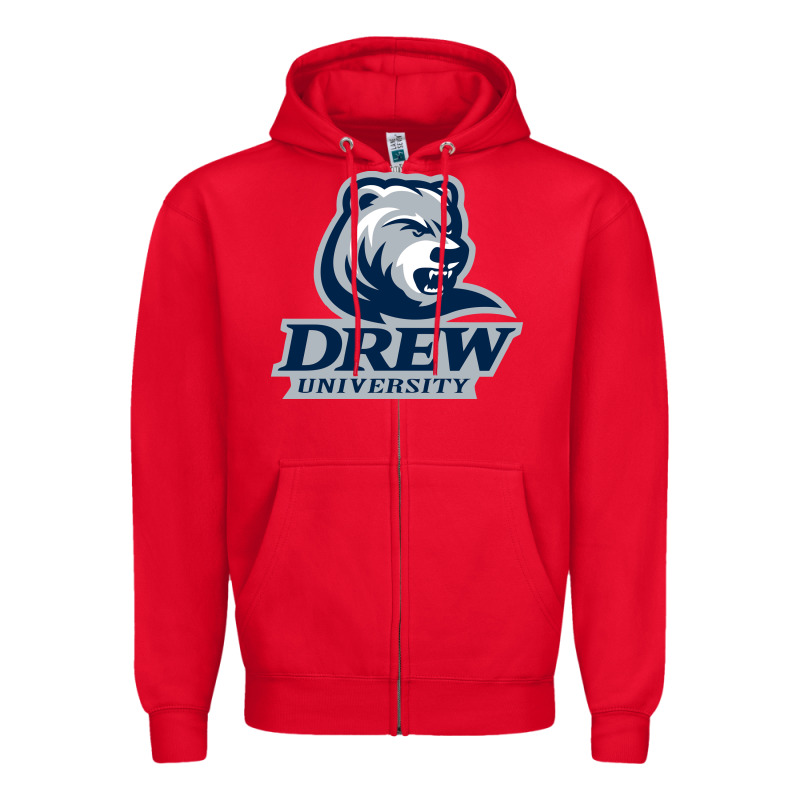 Drew University Vectorized Zipper Hoodie by linhVisuals | Teevron