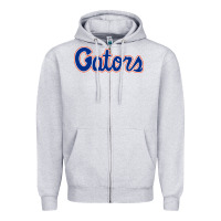 Heather Grey florida sport gators Zipper Hoodie - linhVisuals