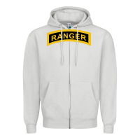 Dove Grey army ranger tab   black & gold   army ranger tab black gold Zipper Hoodie - linhVisuals