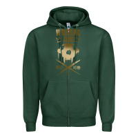 Sports Green tekken inspired king design premium t shirt Zipper Hoodie - linhVisuals