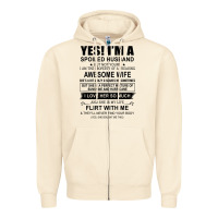 Sandshell yes i'm a spoiled husband ..awesome wife t shirt Zipper Hoodie - linhVisuals