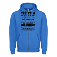 True Royal yes i'm a spoiled husband ..awesome wife t shirt Zipper Hoodie - linhVisuals
