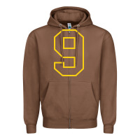 Chestnut number #9 sports jersey uniform Zipper Hoodie - linhVisuals