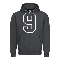 Smoke number #9 sports jersey uniform Zipper Hoodie - linhVisuals