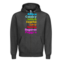 Charcoal Heather althea cassidy name woman mans Zipper Hoodie - linhVisuals