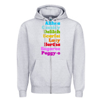 Heather Grey althea cassidy name woman mans Zipper Hoodie - linhVisuals