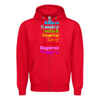 Red althea cassidy name woman mans Zipper Hoodie - linhVisuals