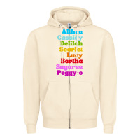 Sandshell althea cassidy name woman mans Zipper Hoodie - linhVisuals