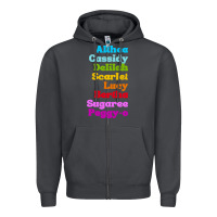 Smoke althea cassidy name woman mans Zipper Hoodie - linhVisuals