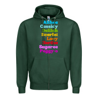 Sports Green althea cassidy name woman mans Zipper Hoodie - linhVisuals