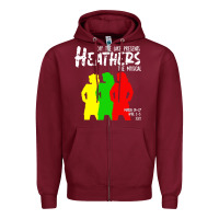 Burgundy otls heathers Zipper Hoodie - linhVisuals