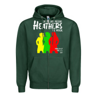 Sports Green otls heathers Zipper Hoodie - linhVisuals