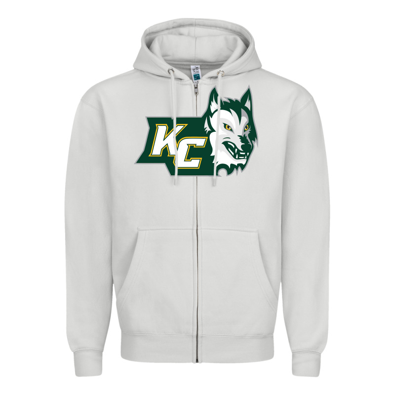 Keuka College Wolf Vectorized Zipper Hoodie by linhVisuals | Teevron