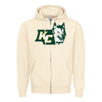 Sandshell keuka college wolf vectorized Zipper Hoodie - linhVisuals