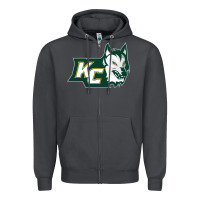Smoke keuka college wolf vectorized Zipper Hoodie - linhVisuals