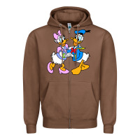 Chestnut donal duck Zipper Hoodie - linhVisuals