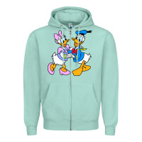 Seafoam donal duck Zipper Hoodie - linhVisuals