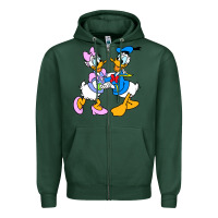 Donal Duck Zipper Hoodie | Teevron