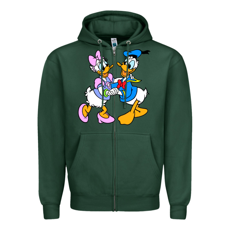 Donal Duck Zipper Hoodie by linhVisuals | Teevron