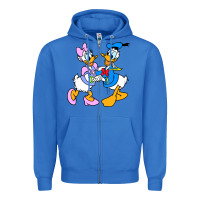 True Royal donal duck Zipper Hoodie - linhVisuals