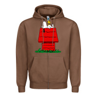 Chestnut peanuts the doghouse Zipper Hoodie - linhVisuals