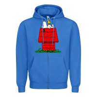 True Royal peanuts the doghouse Zipper Hoodie - linhVisuals