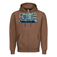 Chestnut charleston rainbow road   charleston south carolin Zipper Hoodie - linhVisuals