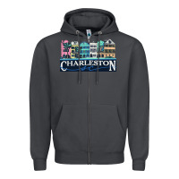 Smoke charleston rainbow road   charleston south carolin Zipper Hoodie - linhVisuals