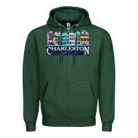 Sports Green charleston rainbow road   charleston south carolin Zipper Hoodie - linhVisuals