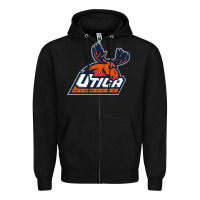 Black utica pioneers vectorized Zipper Hoodie - linhVisuals