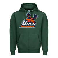 Sports Green utica pioneers vectorized Zipper Hoodie - linhVisuals