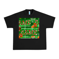 Black american football megaphone and game seamless pattern Urban Heavy Tee - BundleAndBundleShop