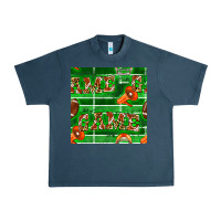 Midnight Navy american football megaphone and game seamless pattern Urban Heavy Tee - BundleAndBundleShop