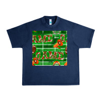 Navy american football megaphone and game seamless pattern Urban Heavy Tee - BundleAndBundleShop