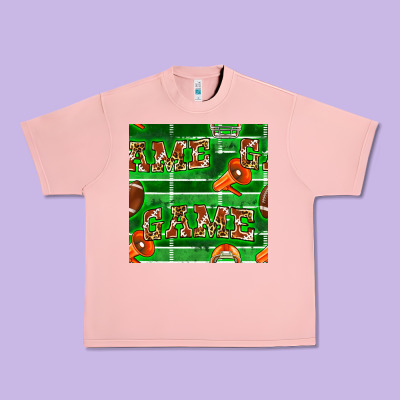American Football Megaphone And Game Seamless Pattern Urban Heavy Tee Designed By Bundleandbundleshop