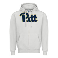 Dove Grey university of pittsburgh Zipper Hoodie - linhVisuals