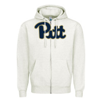 Oatmeal Heather university of pittsburgh Zipper Hoodie - linhVisuals