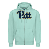 Seafoam university of pittsburgh Zipper Hoodie - linhVisuals
