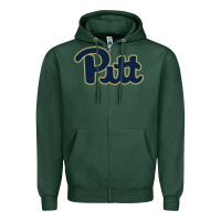 Sports Green university of pittsburgh Zipper Hoodie - linhVisuals
