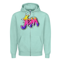 Seafoam jem and the holograms musical Zipper Hoodie - linhVisuals