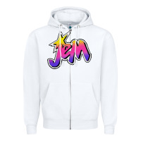 White jem and the holograms musical Zipper Hoodie - linhVisuals